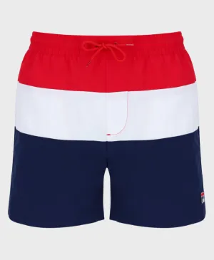 Fila Alexi Swim Shorts Navy/White/Red