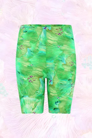 Forest of Dreams Green Cycling Shorts