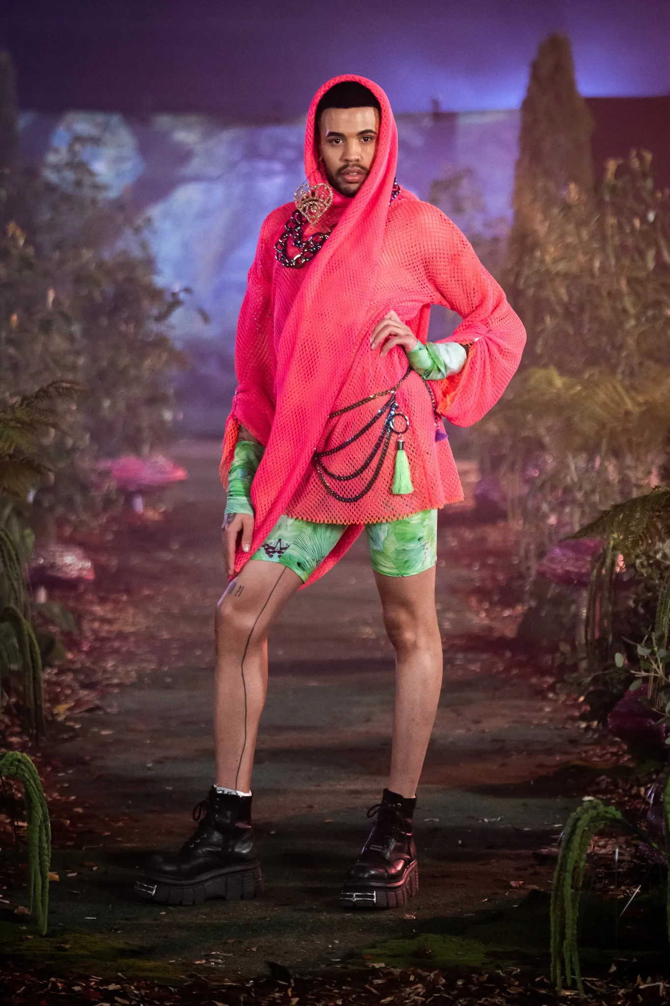 Forest of Dreams Green Cycling Shorts
