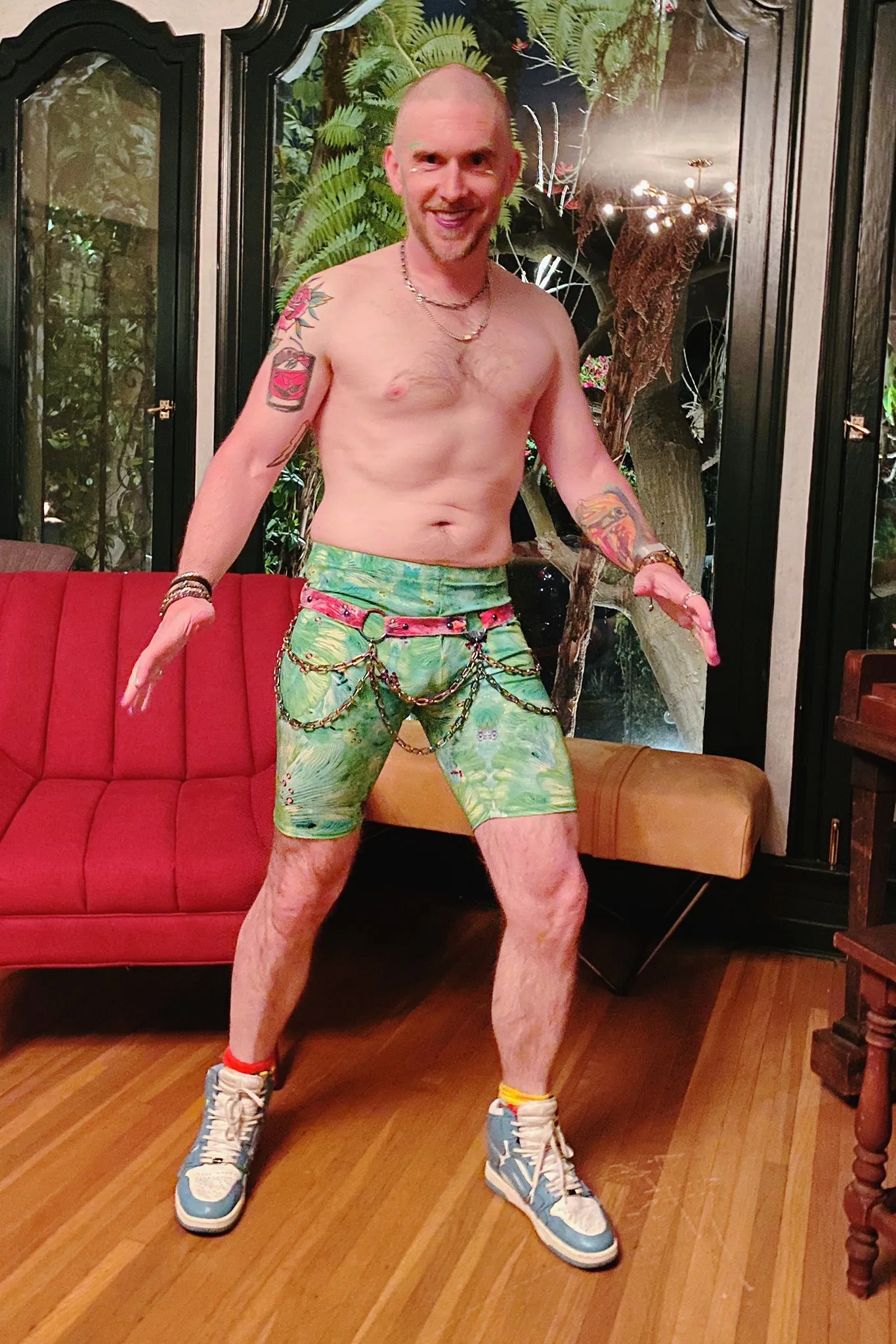 Forest of Dreams Green Cycling Shorts