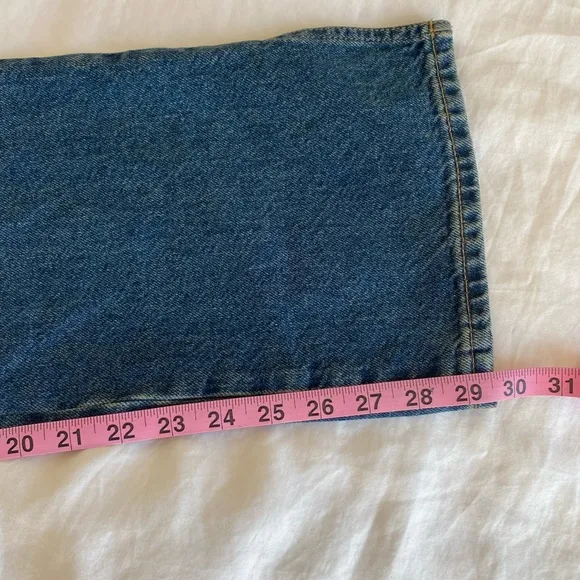 Free People Rocky Mountain Straight Leg Jeans In Alpine Blue Size 27