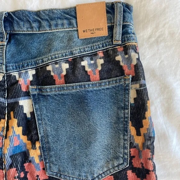 Free People Rocky Mountain Straight Leg Jeans In Alpine Blue Size 27