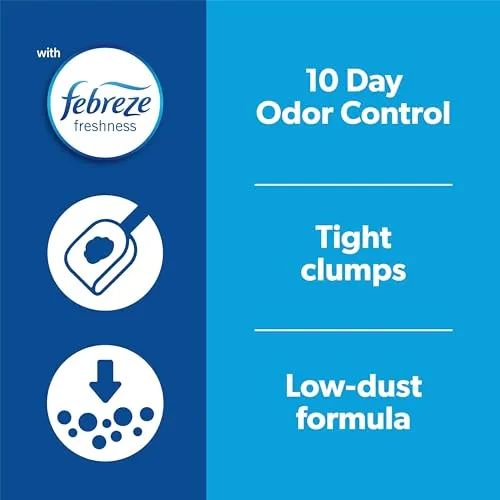 Fresh Step Clumping Cat Litter, Multi-Cat Odor Control, 14 lbs