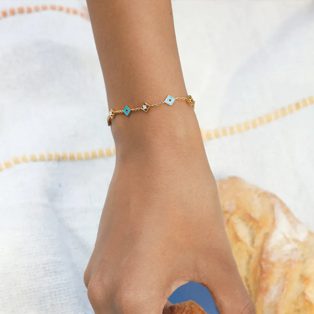 Frosted Serenity - Lab Grown Diamond Bracelet