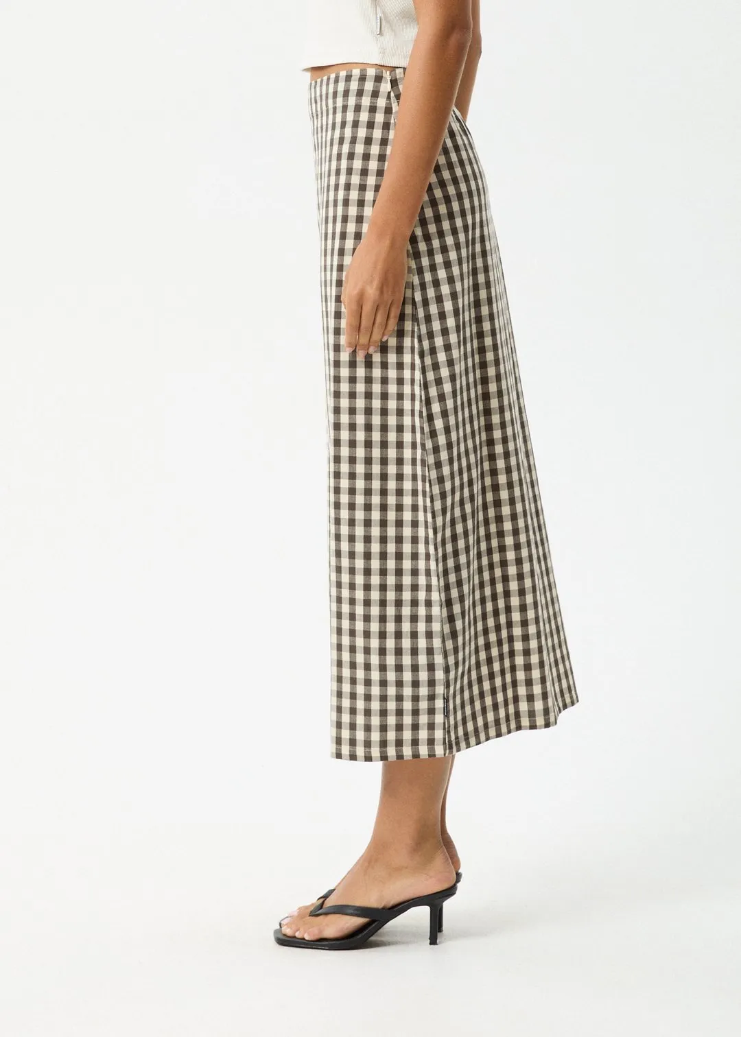 Gambet Check - Midi Skirt