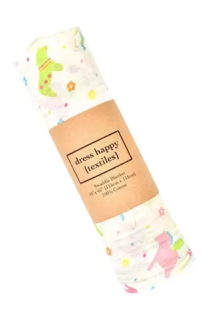 Giggles Swaddle Blanket - Unicorn