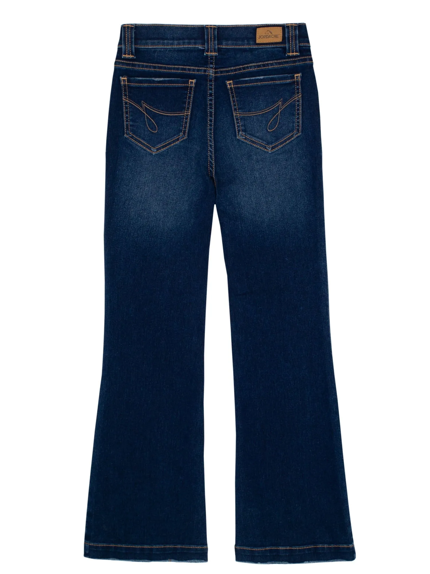 Girls Patch Pocket Flare Jeans