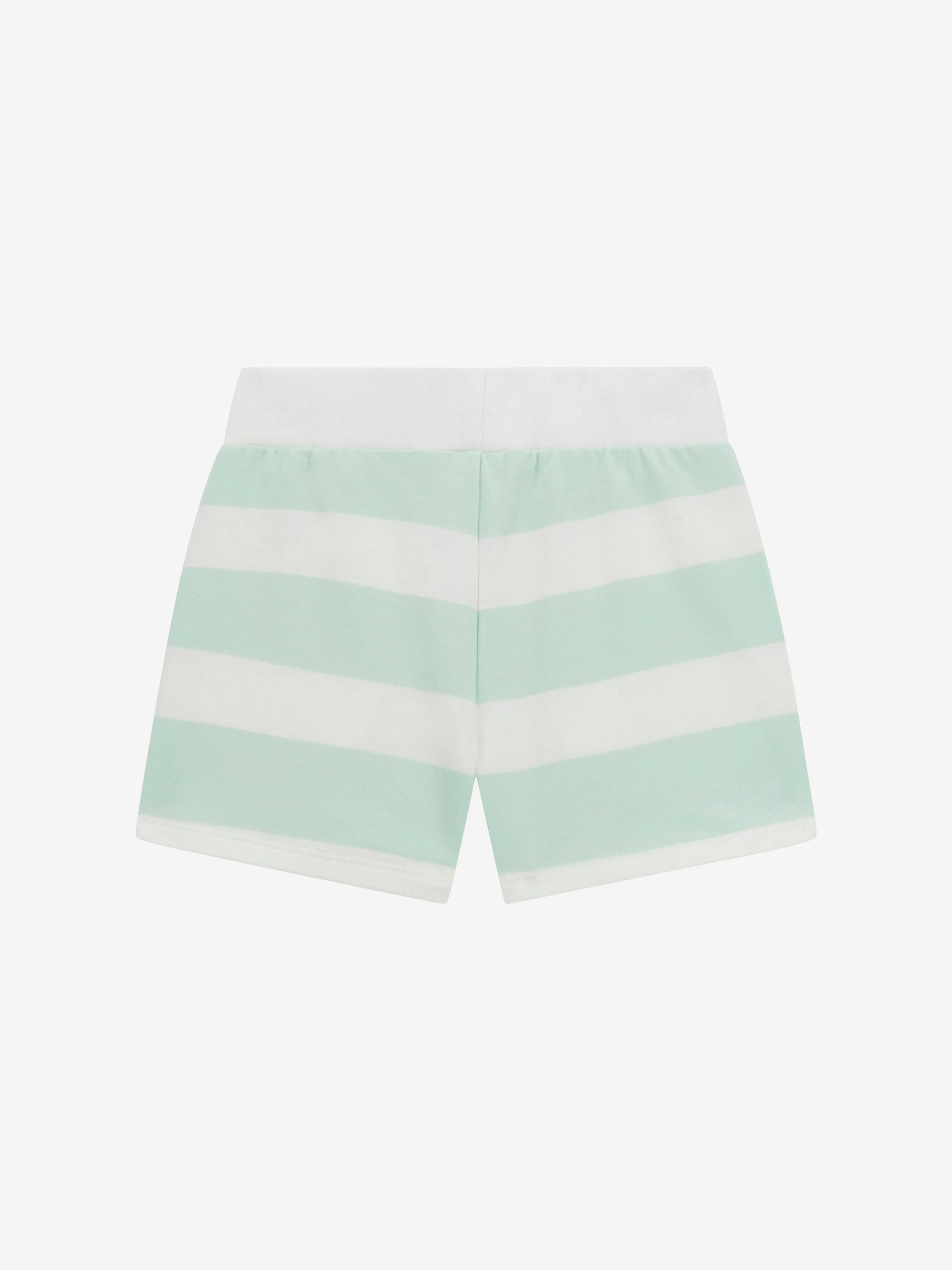 Girls Striped Active Shorts in Green