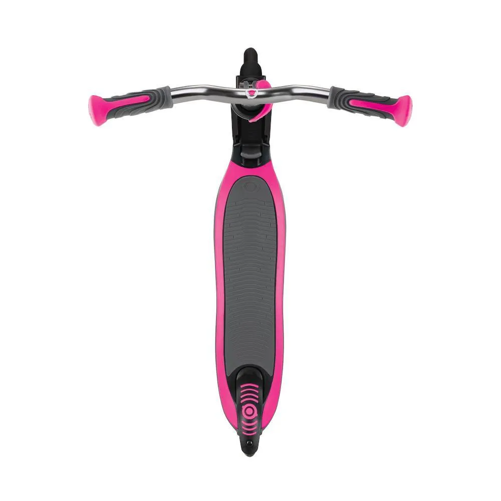 Globber Flow 125 Foldable 2-Wheels Kick Scooter – Black/Pink