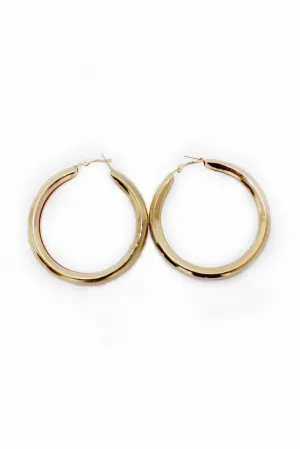 Gold Chunky Hoop Earrings
