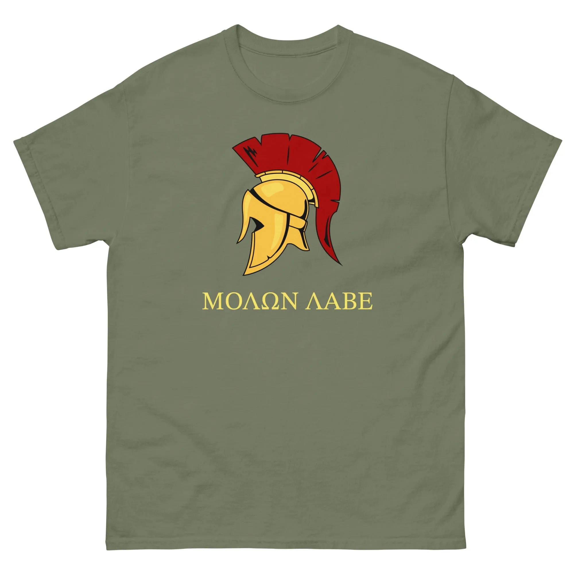 Gold Spartan Helmet T-shirt