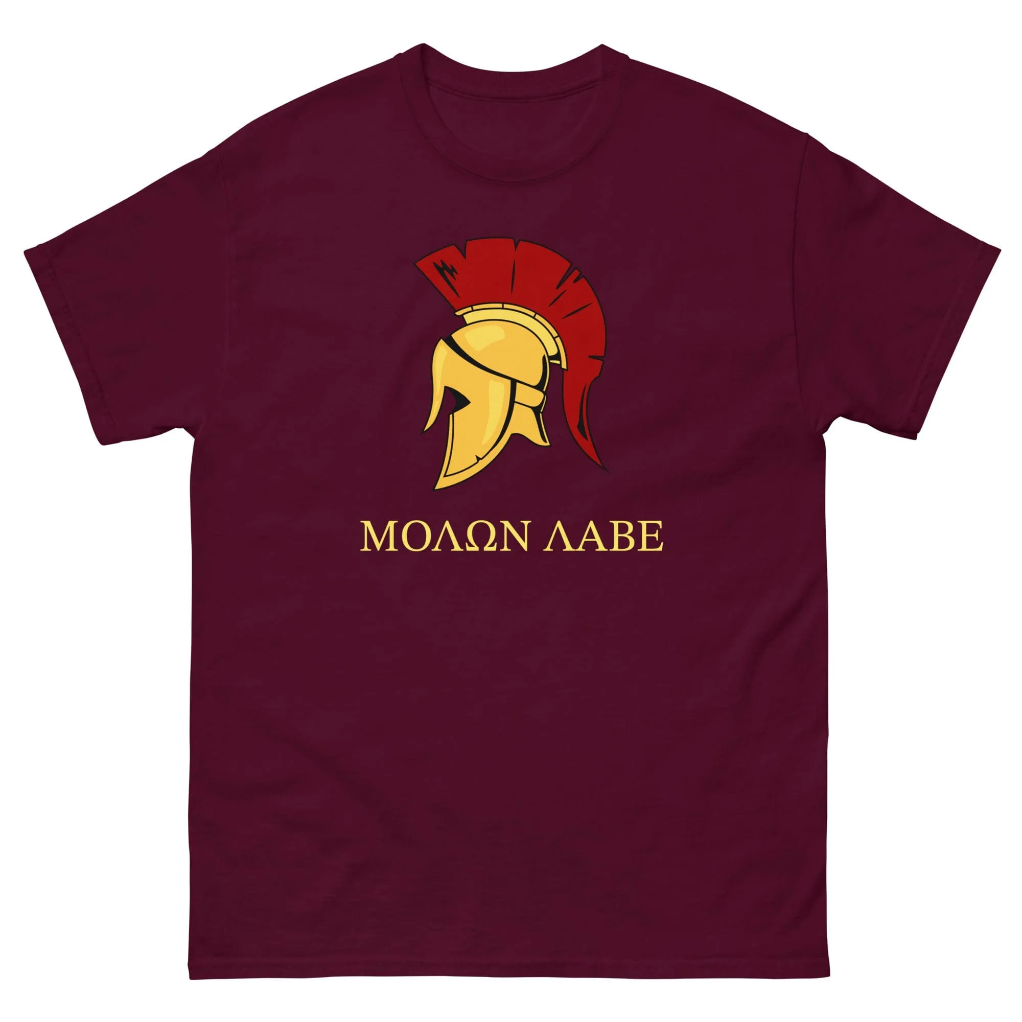 Gold Spartan Helmet T-shirt