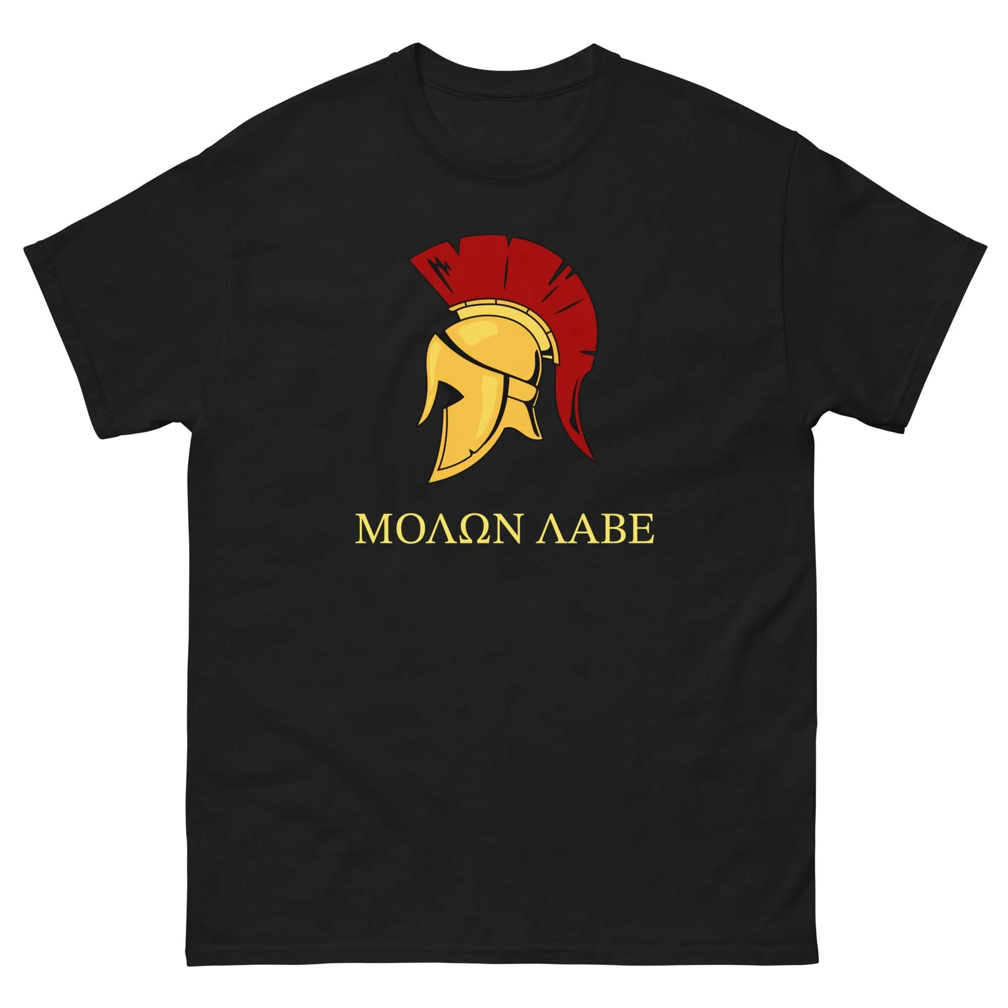 Gold Spartan Helmet T-shirt