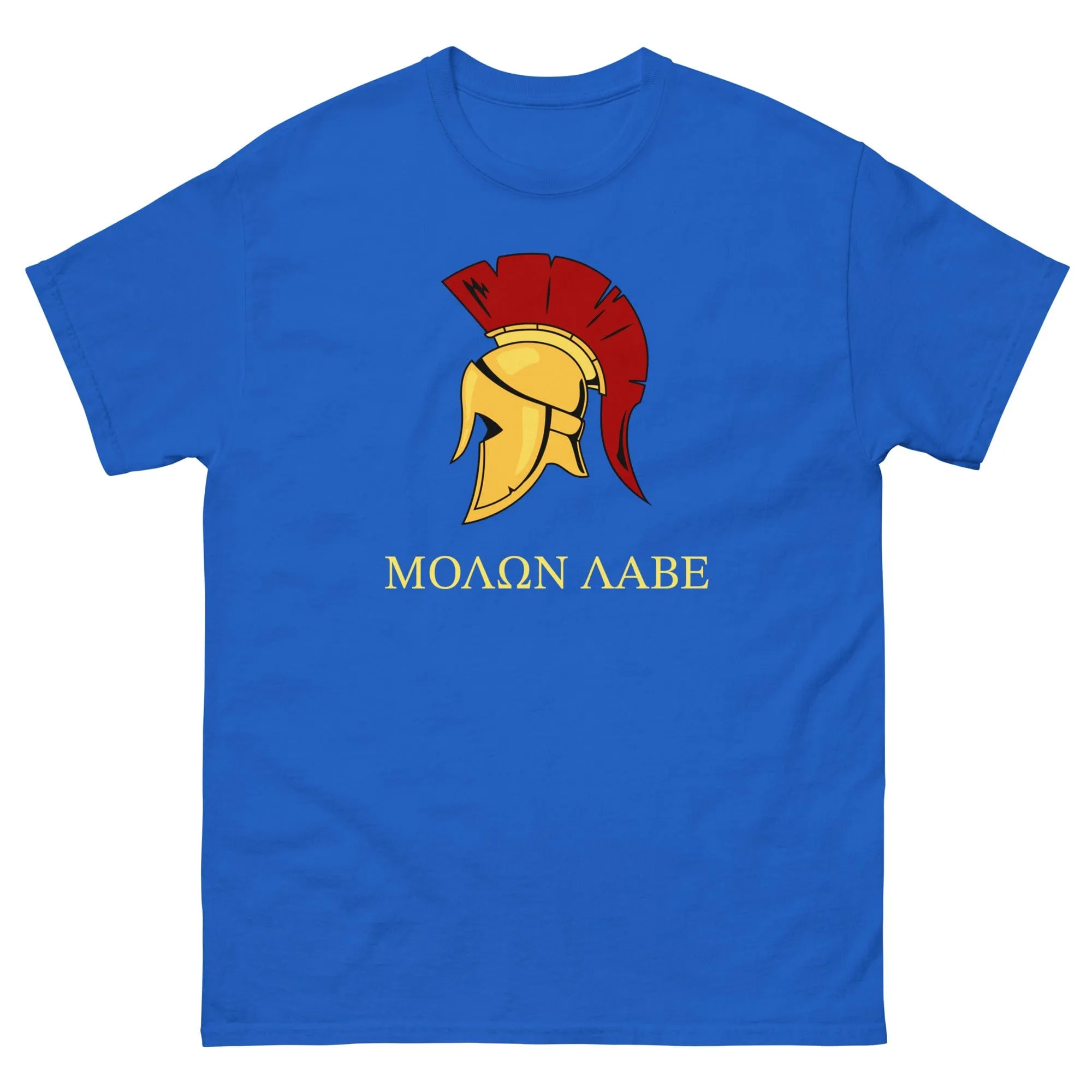 Gold Spartan Helmet T-shirt