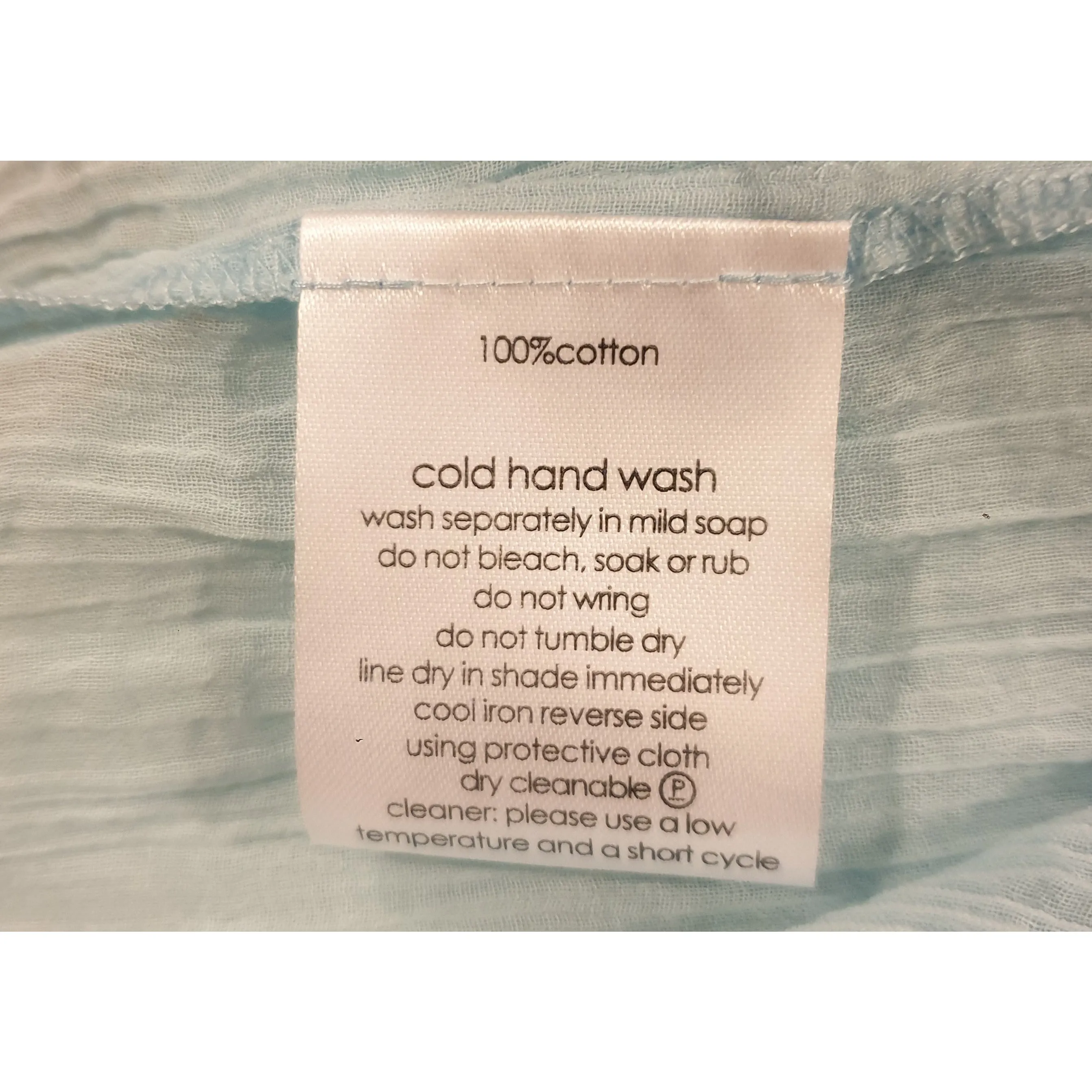 Gorman blue cotton oversize long sleeve top size 10