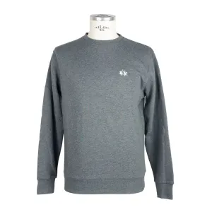 Gray Cotton Men Sweater