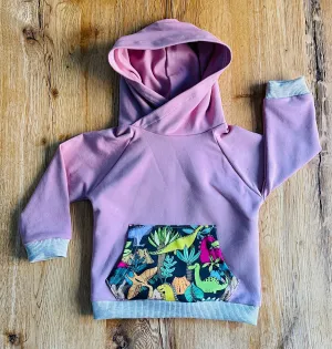 Green Dinosaur Hoodie - 6/12 Months
