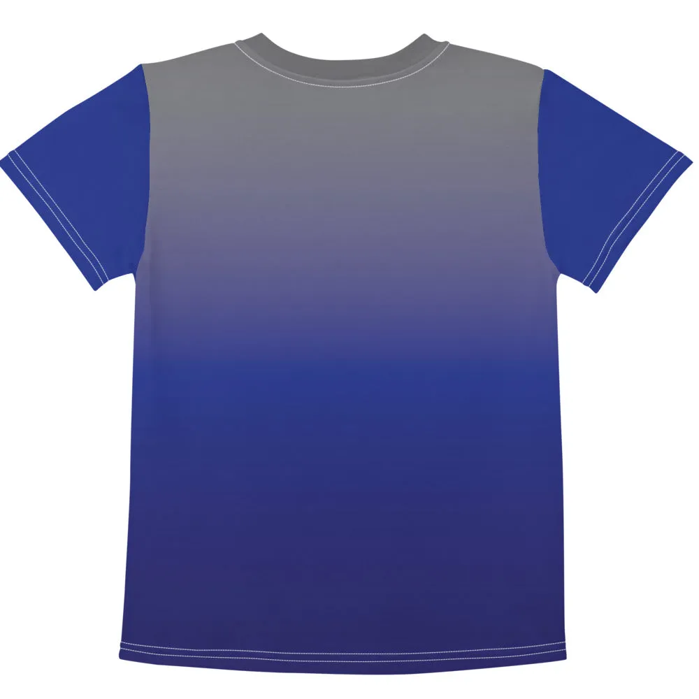 Grey Blue Gradient - Sustainably Made Kids T-Shirt