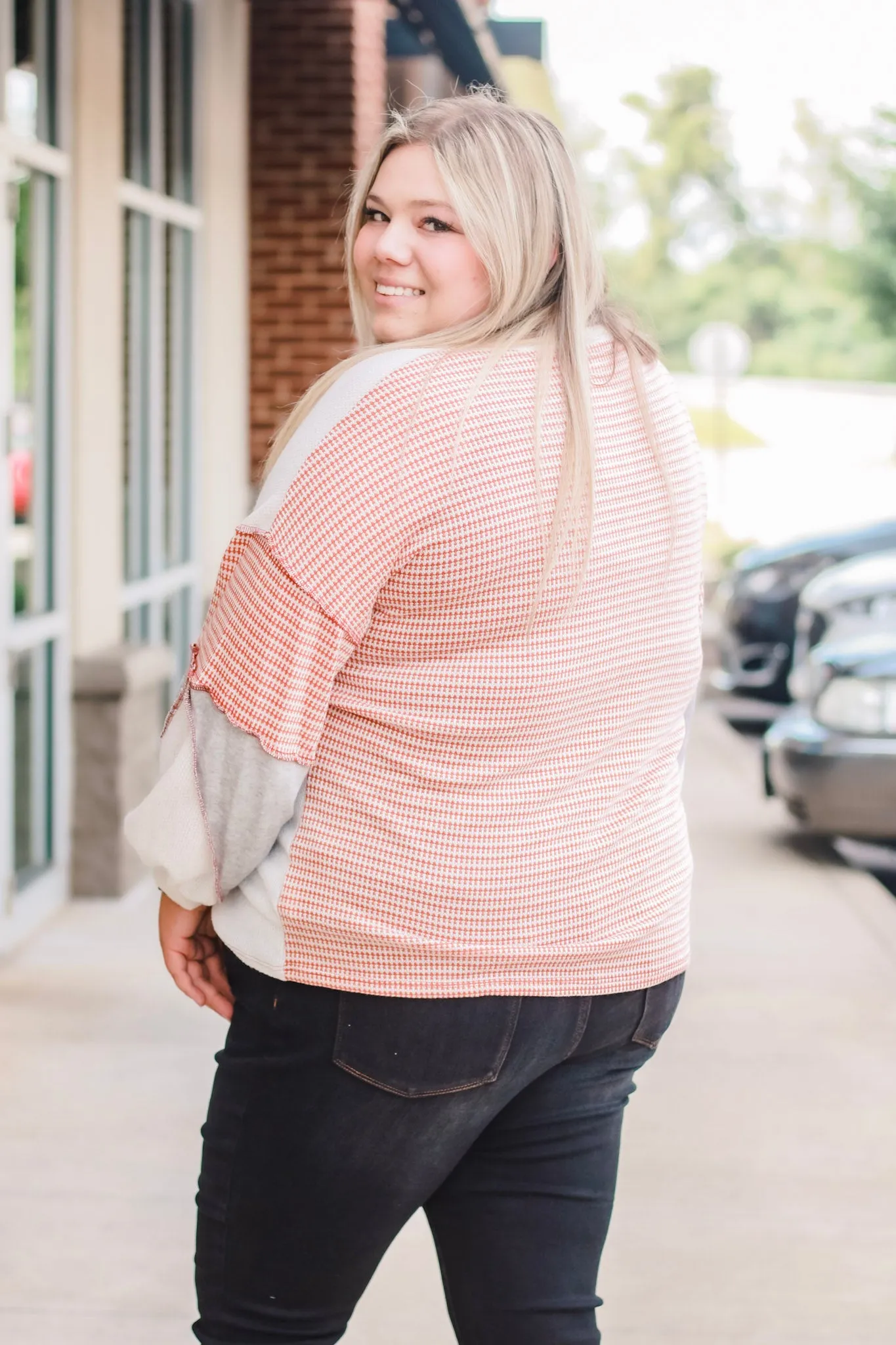 Growing Older Color Block Sweater
