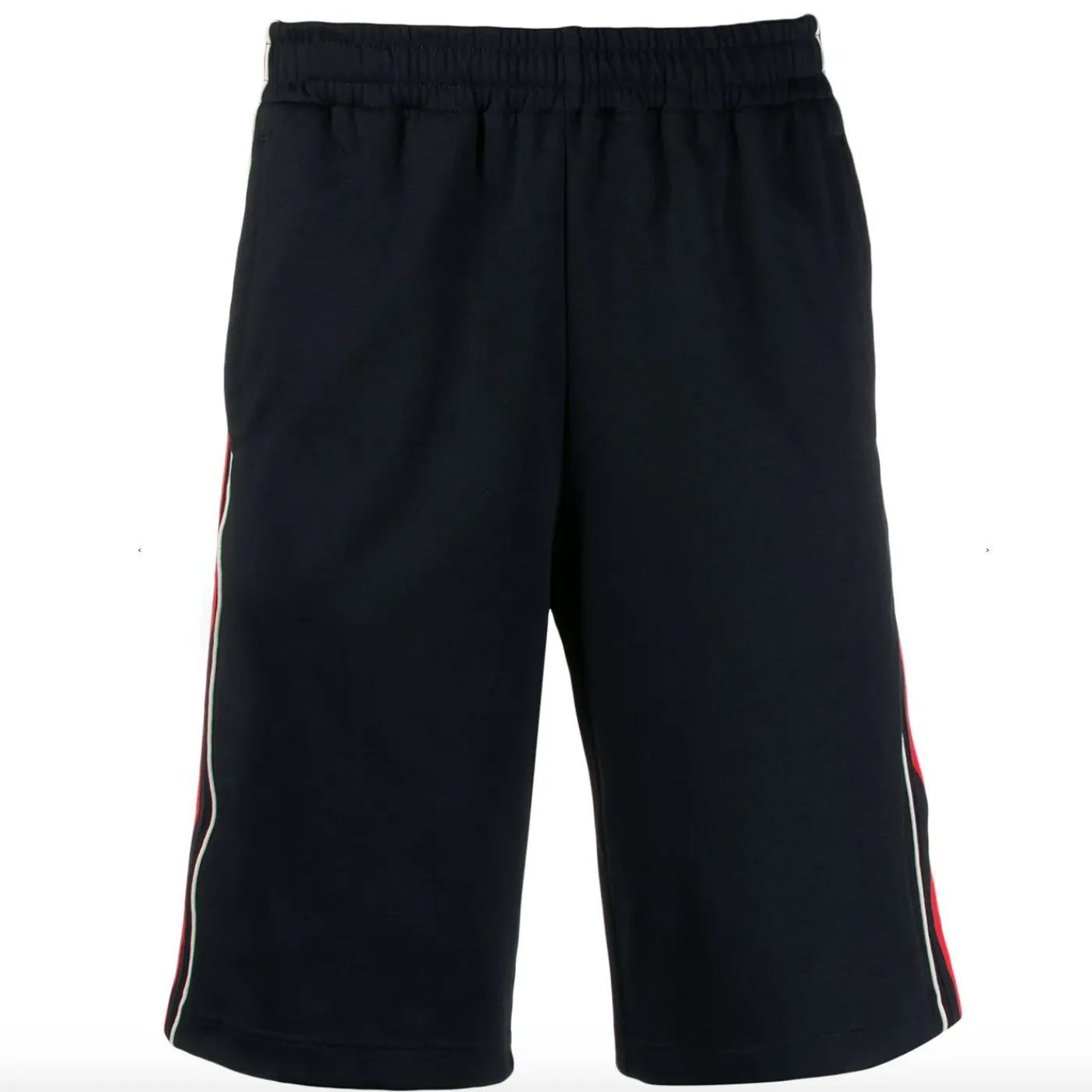 Gucci Side Stripe Track Shorts with Lyre in Black
