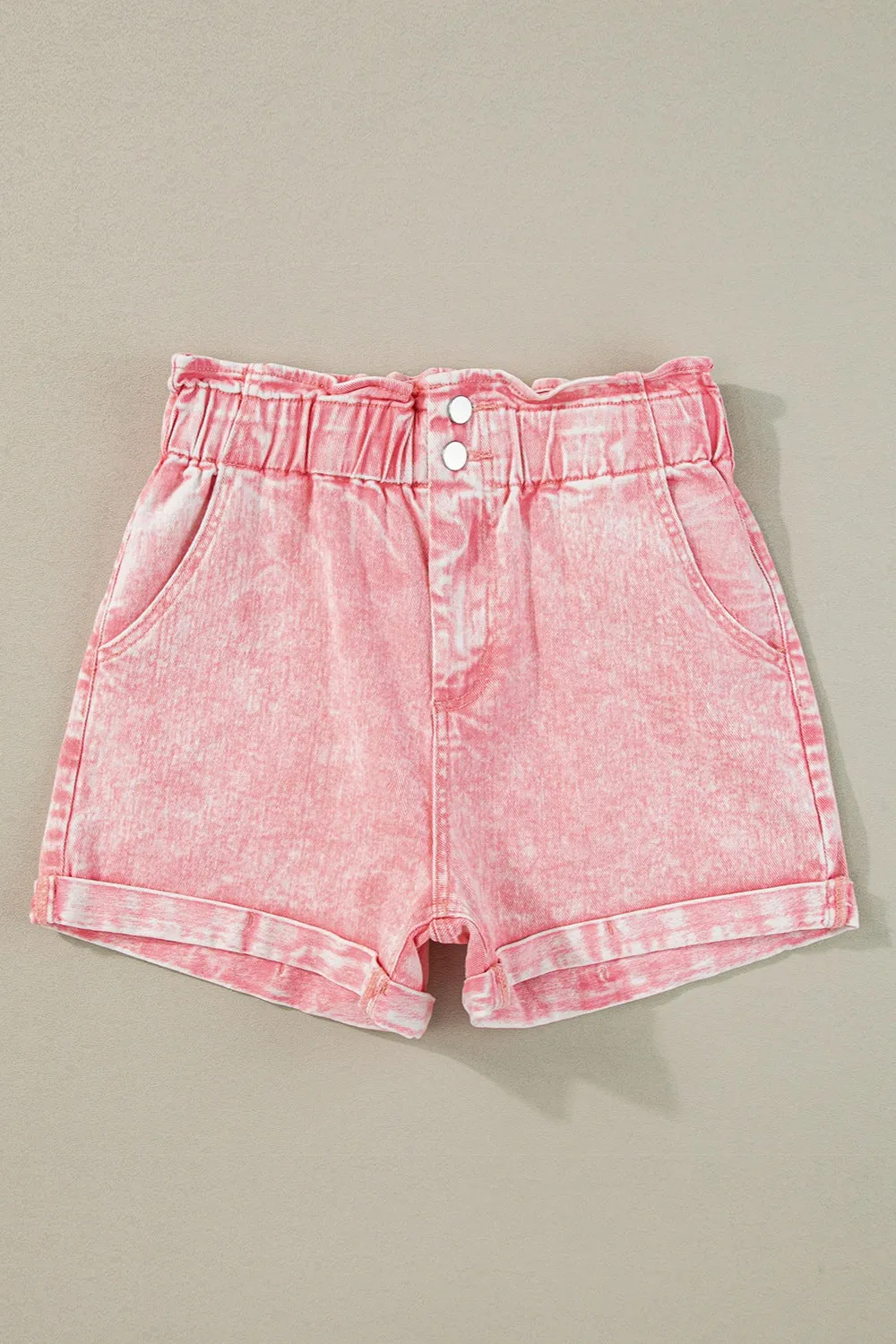 Hazel Blues® |  Paperbag Waist Denim Shorts