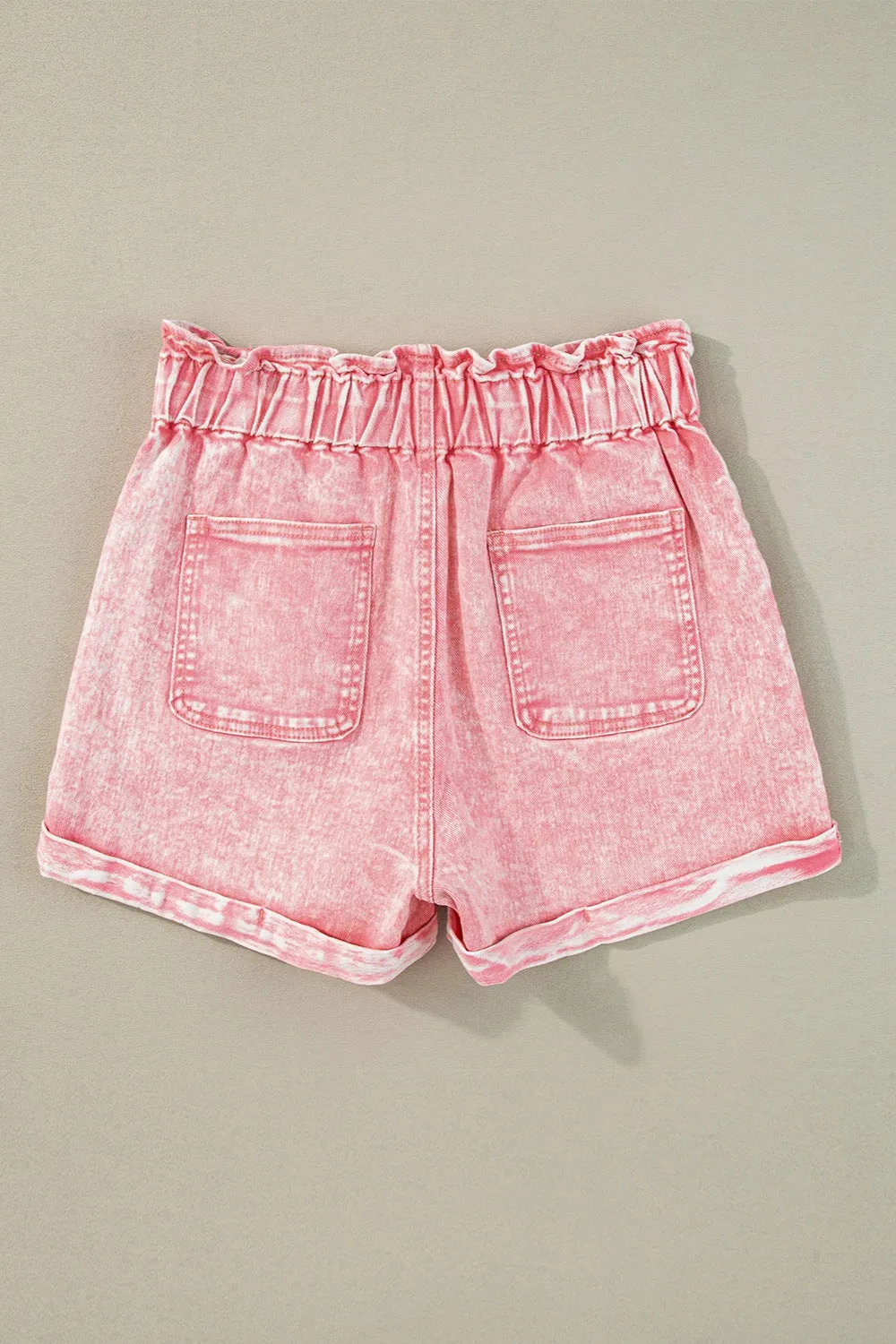 Hazel Blues® |  Paperbag Waist Denim Shorts