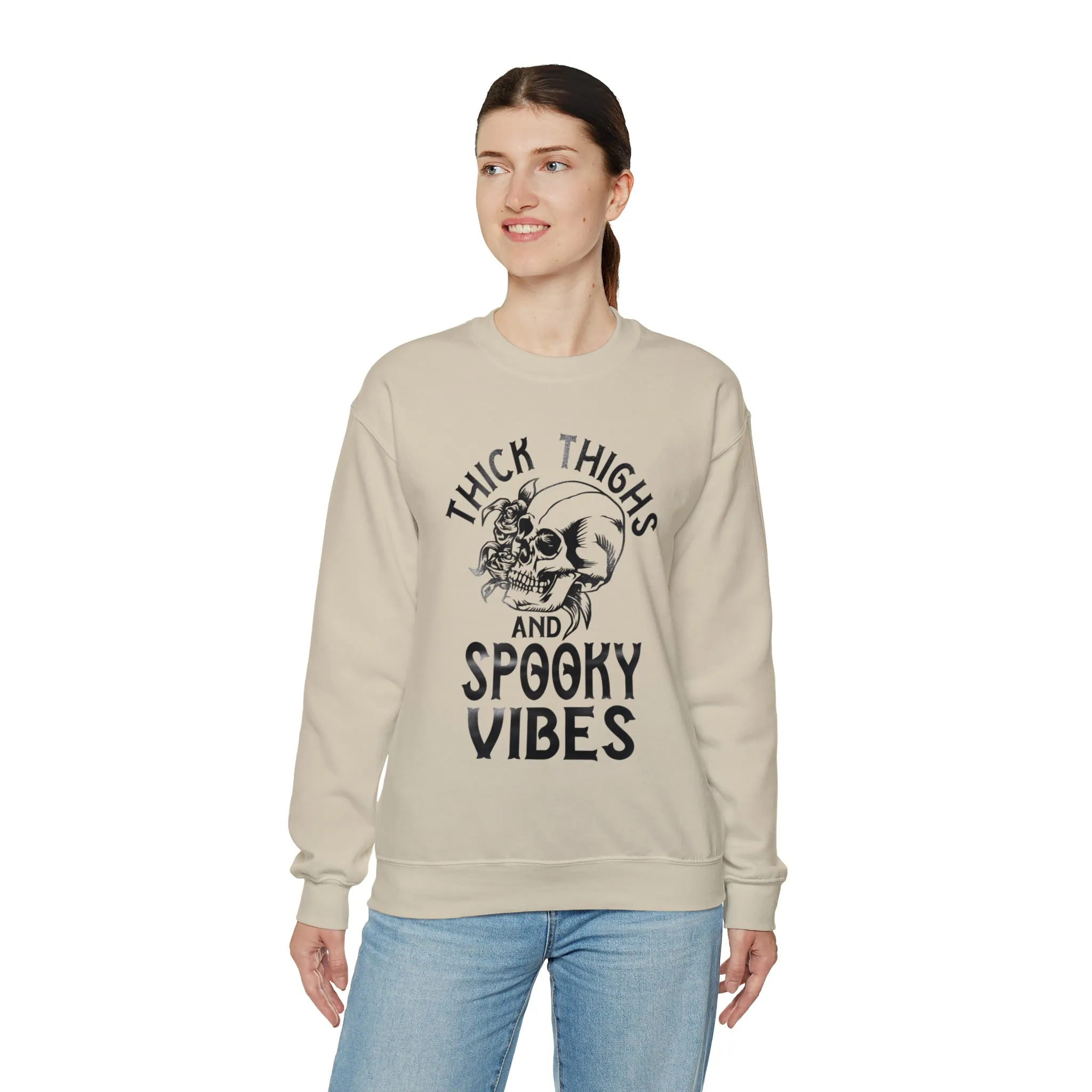 Hazel Blues® |  Thick Thighs Graphic Crewneck Sweatshirt