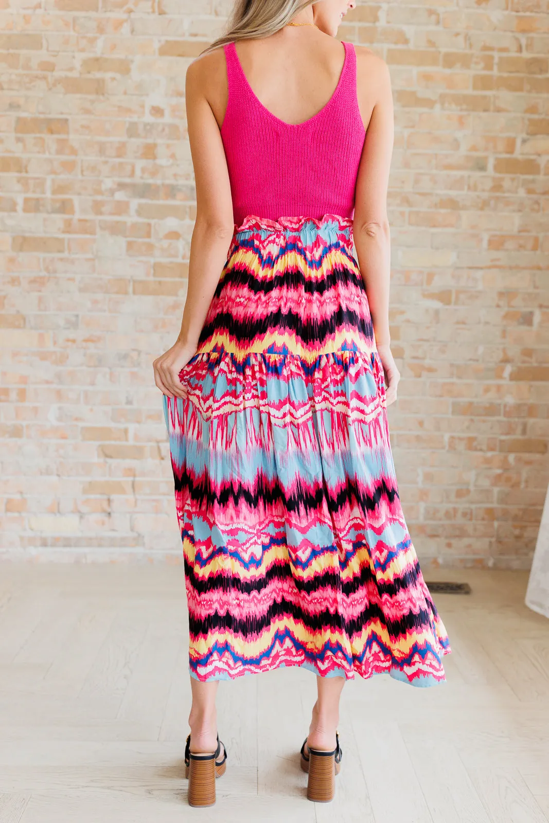 Hazel Blues® |  Watch Me Twirl Abstract Skirt