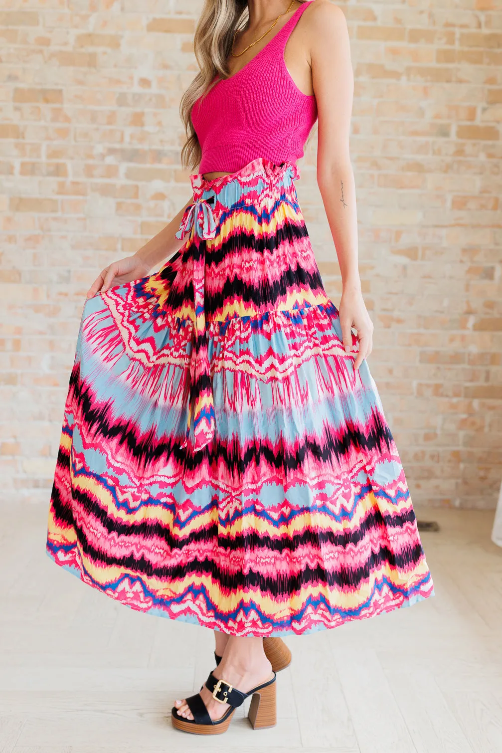 Hazel Blues® |  Watch Me Twirl Abstract Skirt