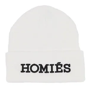 HOMIÉS WHITE/BLACK BEANIE