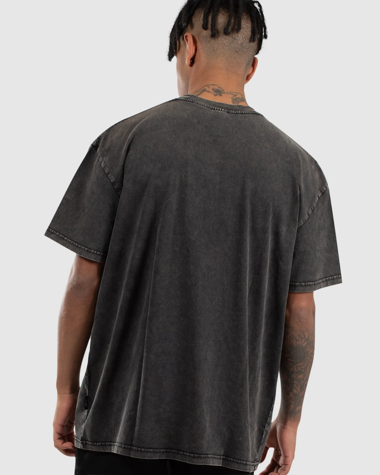 Hoxton Vintage Fit Tee - Washed Black