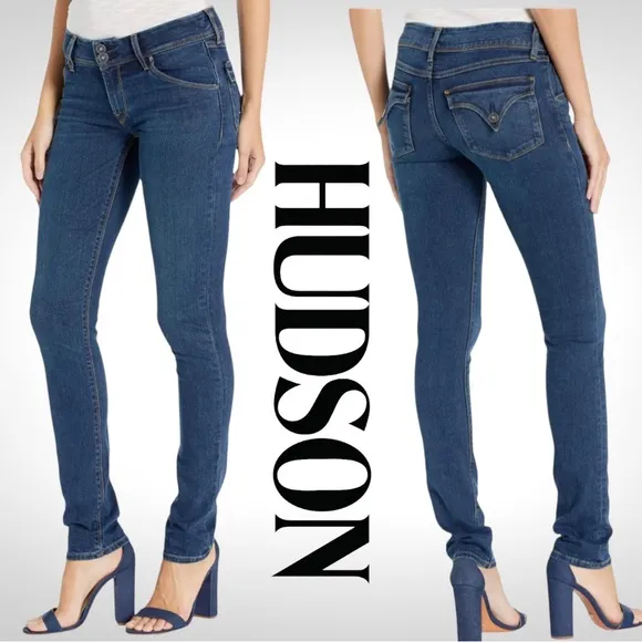 Hudson Jeans Distressed Collin Skinny Jeans