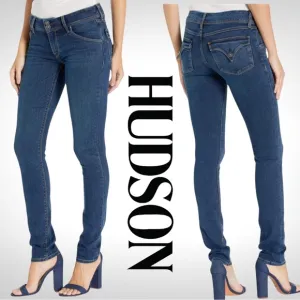 Hudson Jeans Distressed Collin Skinny Jeans