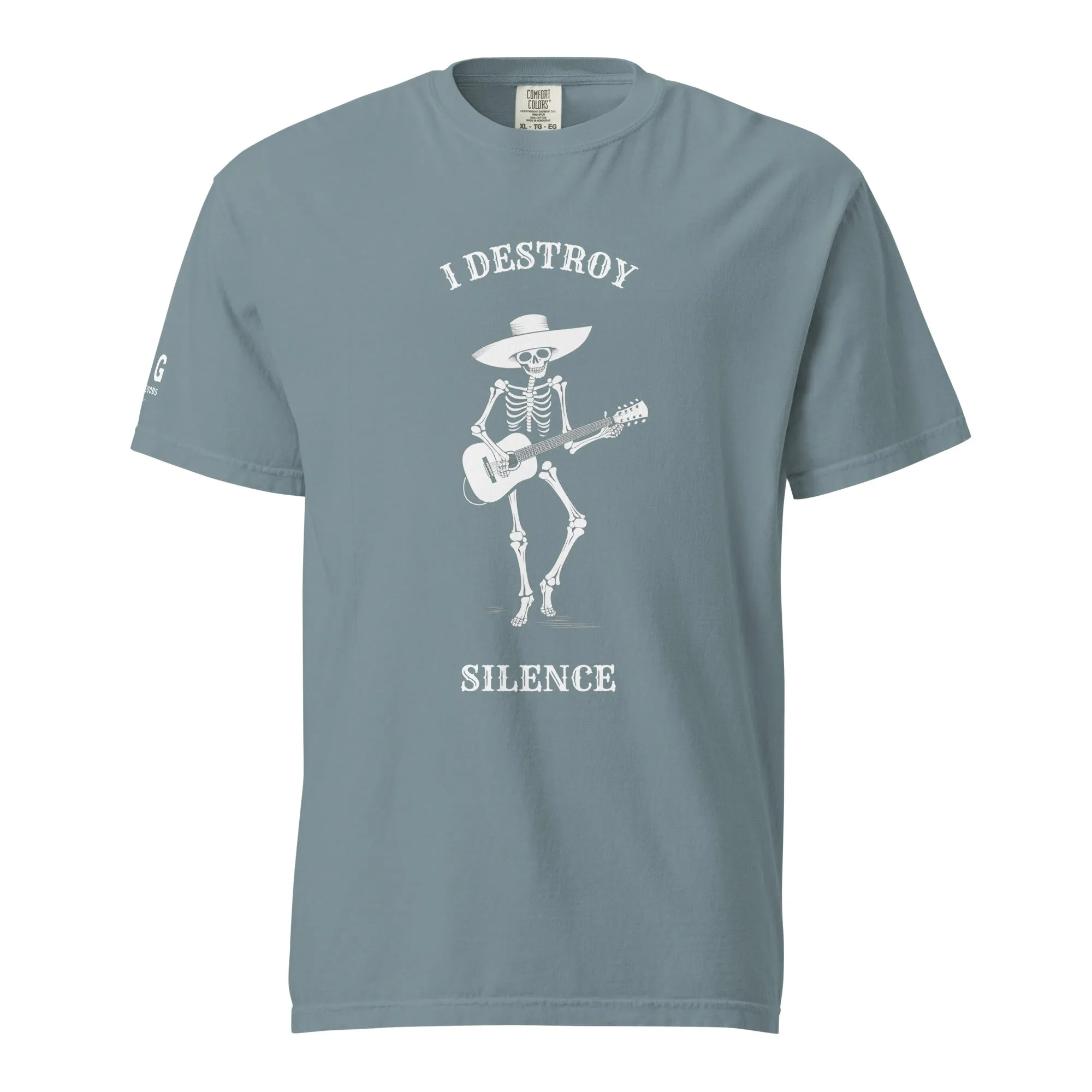 I Destroy Silence women's garment-dyed heavyweight t-shirt