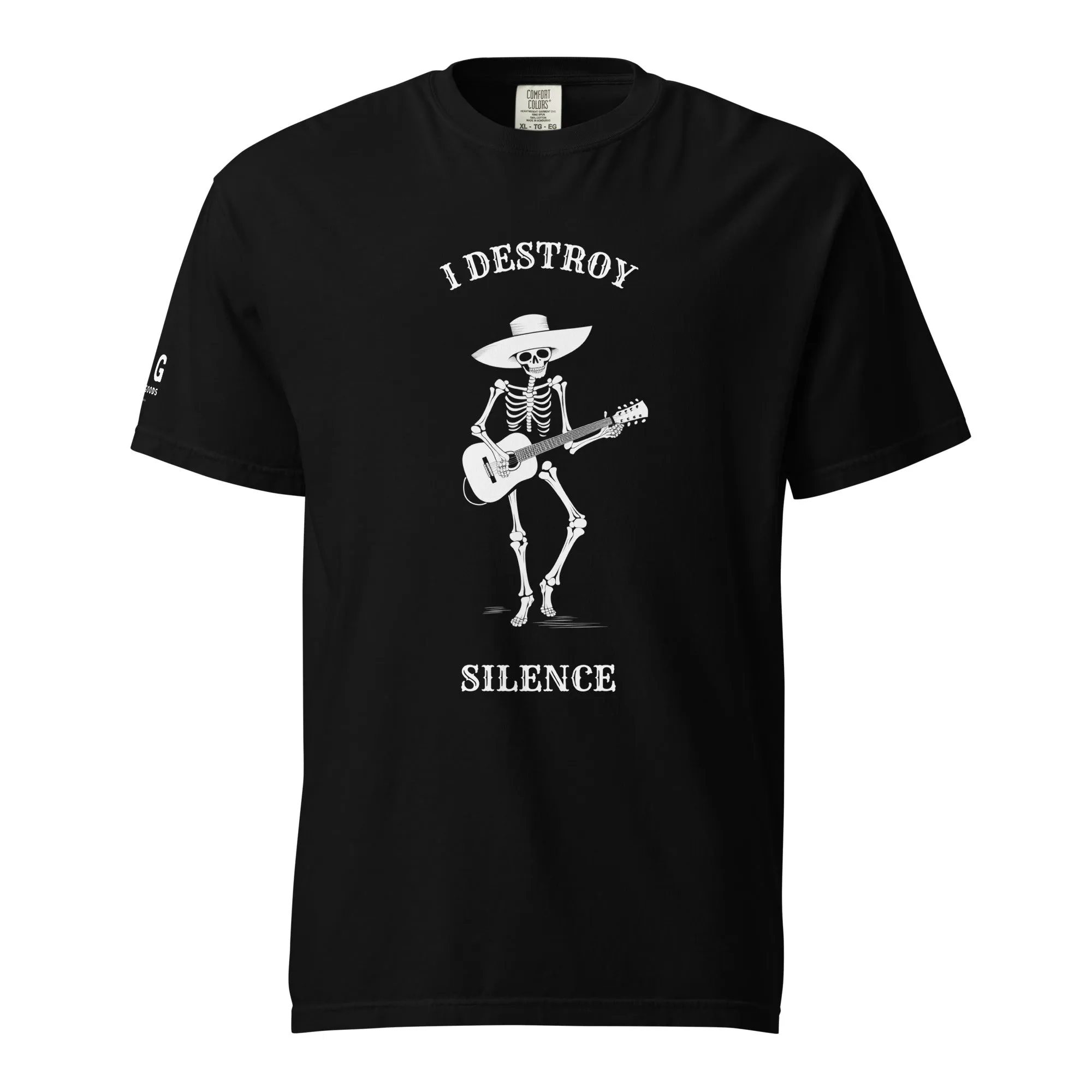 I Destroy Silence women's garment-dyed heavyweight t-shirt