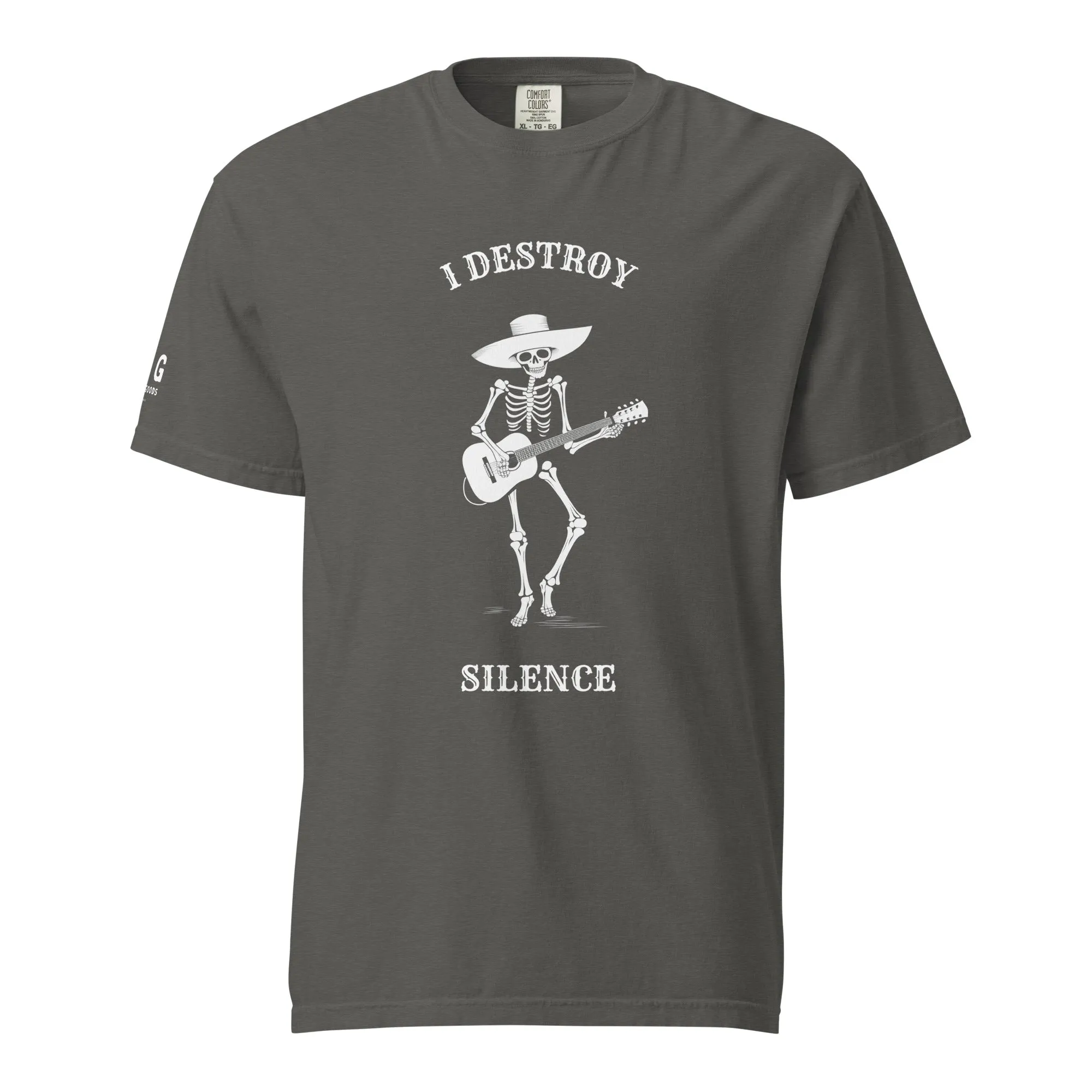 I Destroy Silence women's garment-dyed heavyweight t-shirt