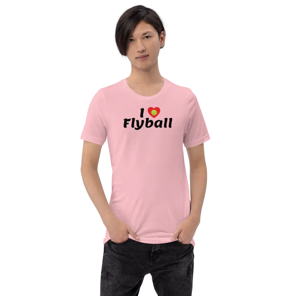 I Heart w/ Ball Flyball T-Shirts - Light