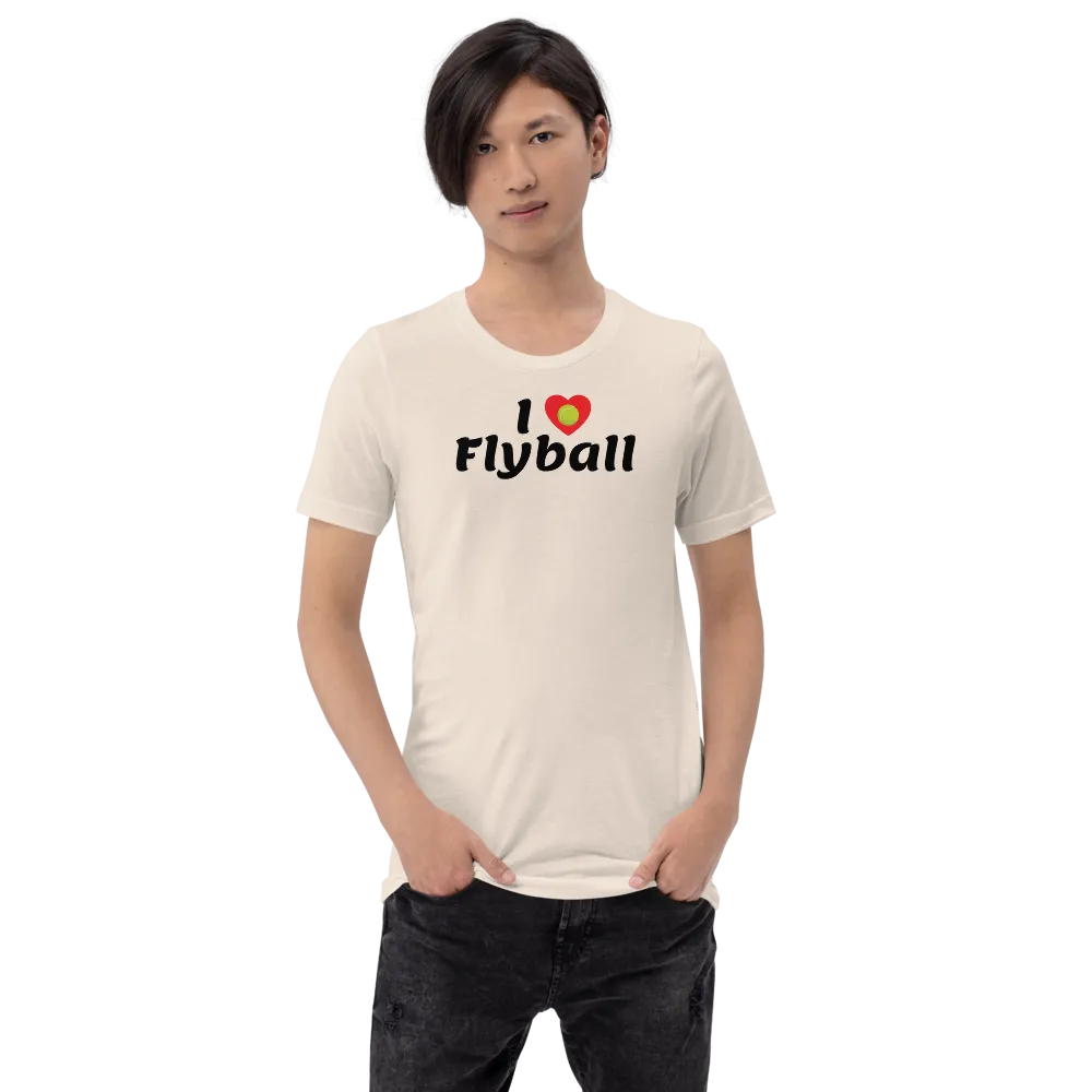 I Heart w/ Ball Flyball T-Shirts - Light