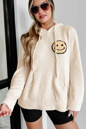 Ignore The Routine Fuzzy Hooded Sweater (Cream)