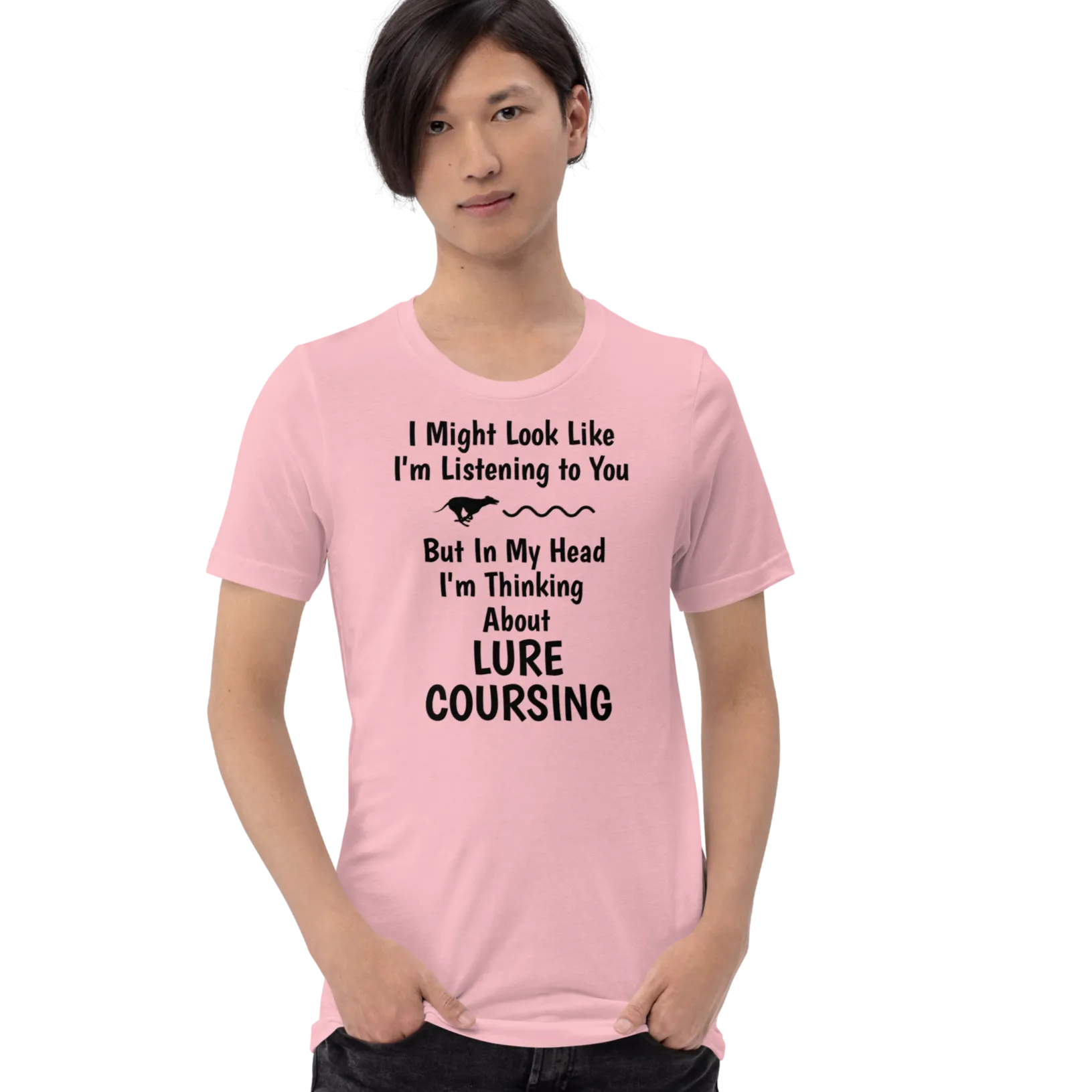 I'm Thinking About Lure Coursing T-Shirts - Light