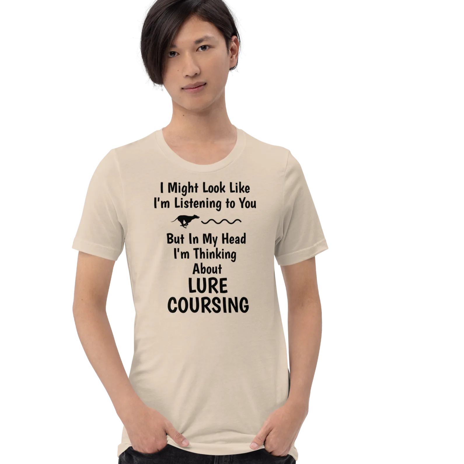 I'm Thinking About Lure Coursing T-Shirts - Light