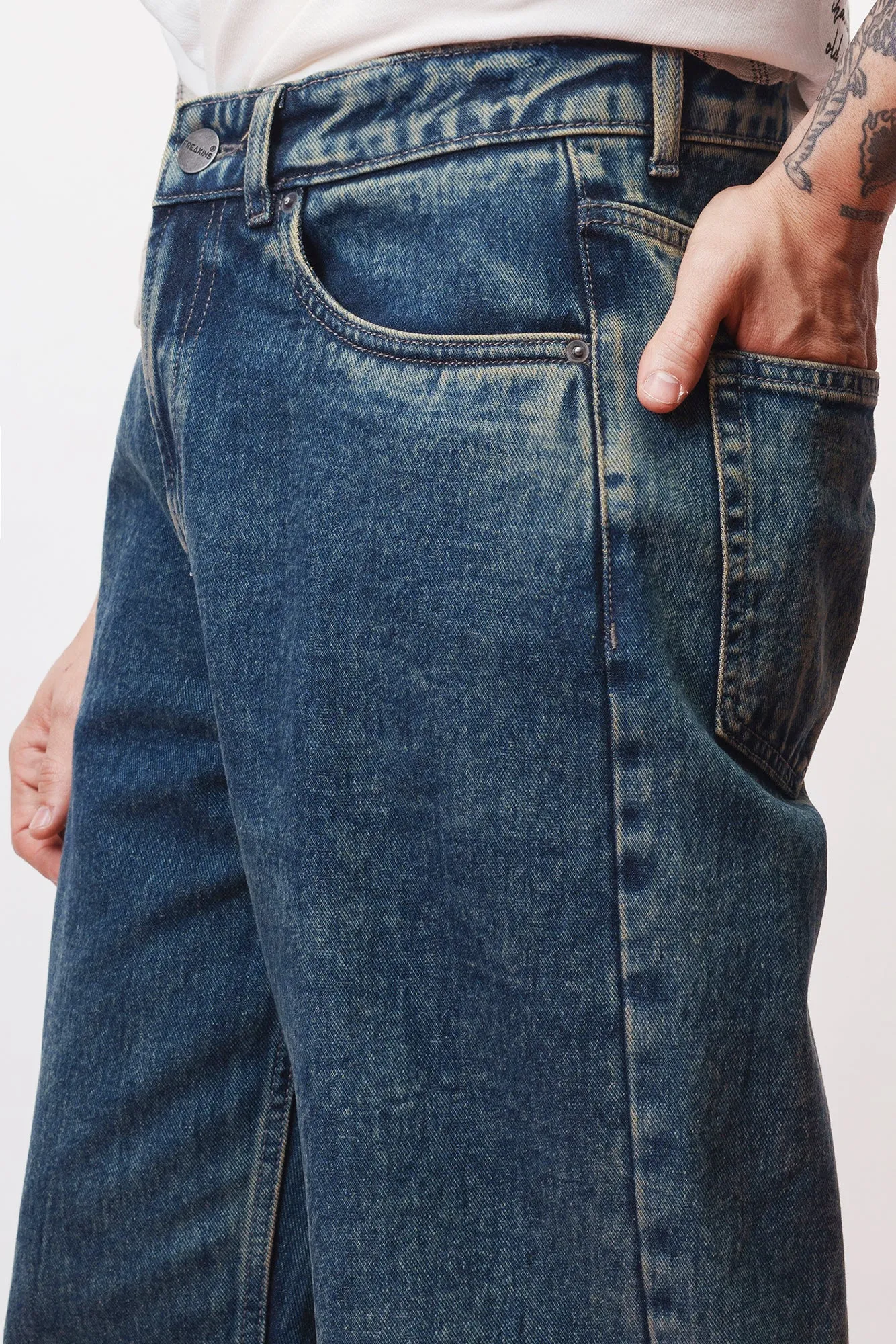 Inked Blue Men's Straight Fit Jeans