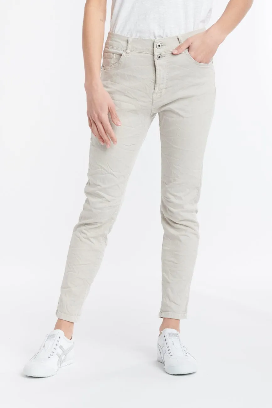 ITALIAN STAR Emma Stretch Jeans - Beige