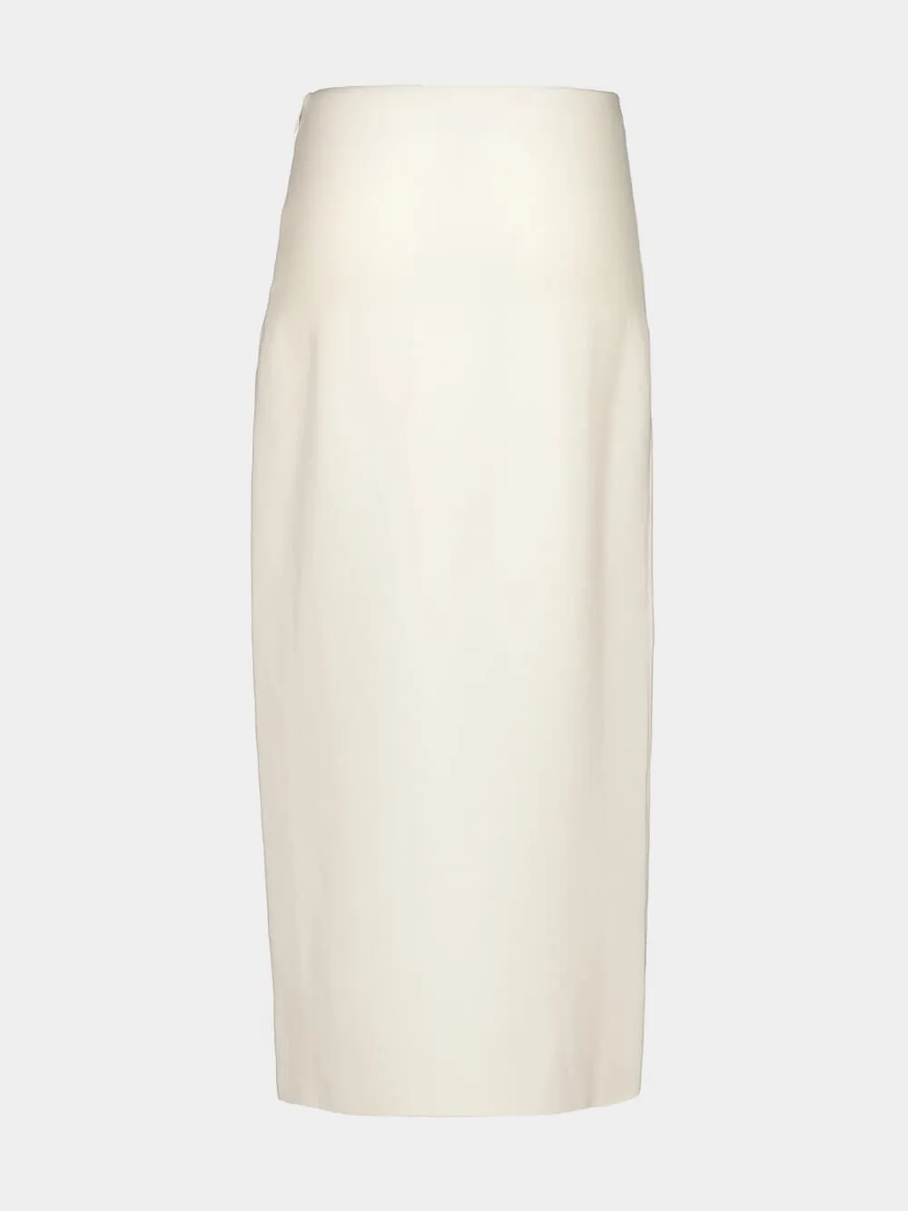Ivory Circe Knit Maxi Skirt