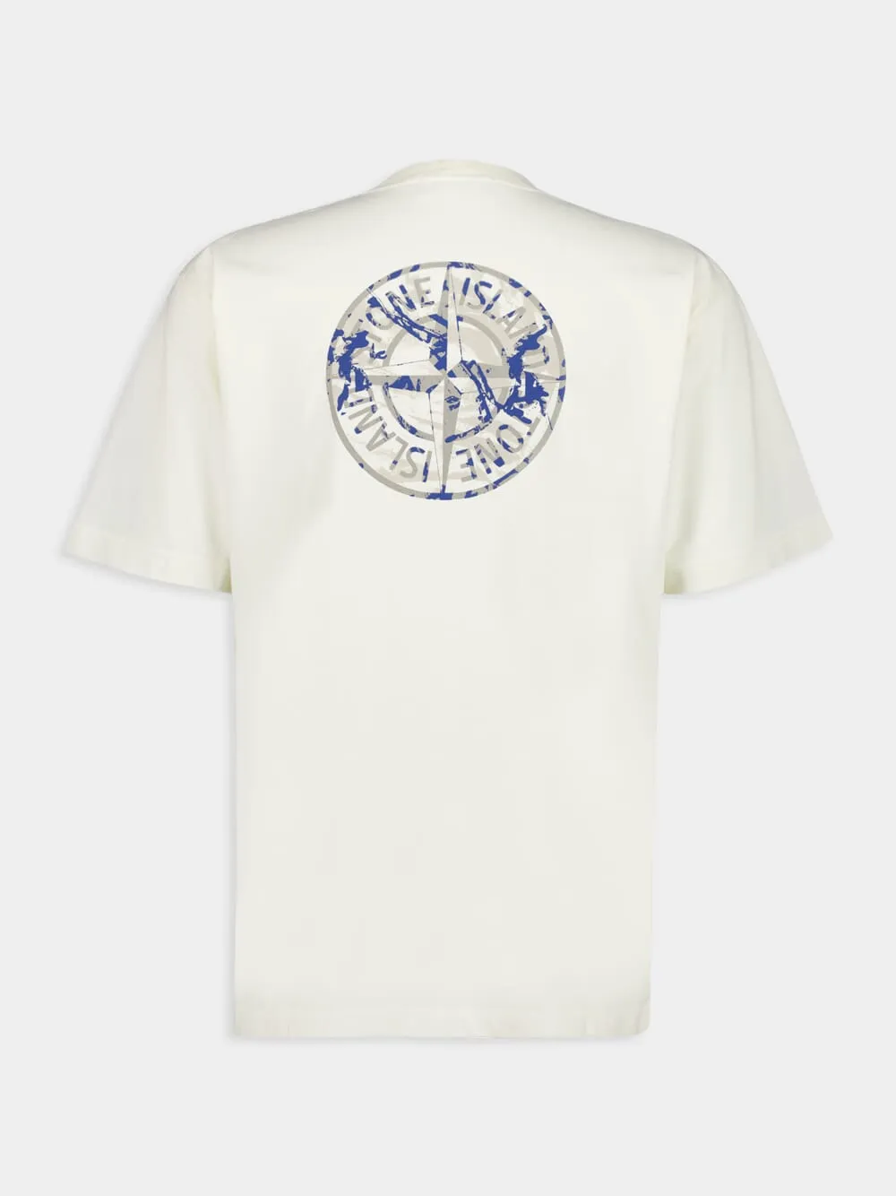 Ivory Compass Camo Print T-Shirt