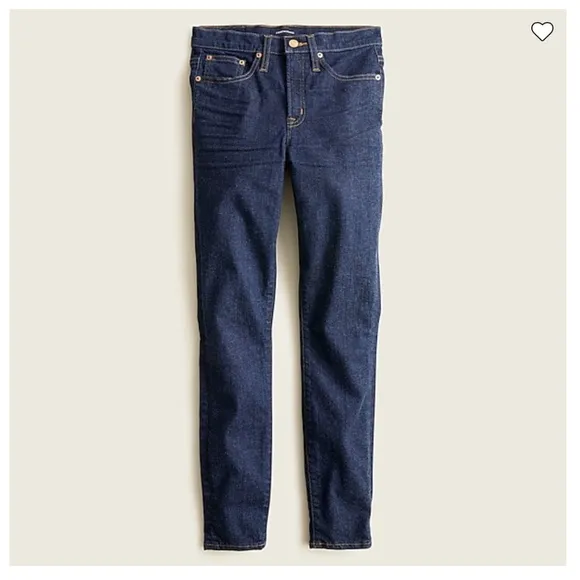 J. Crew 9&quot; High Rise Toothpick Jean in Classic Rinse Wash