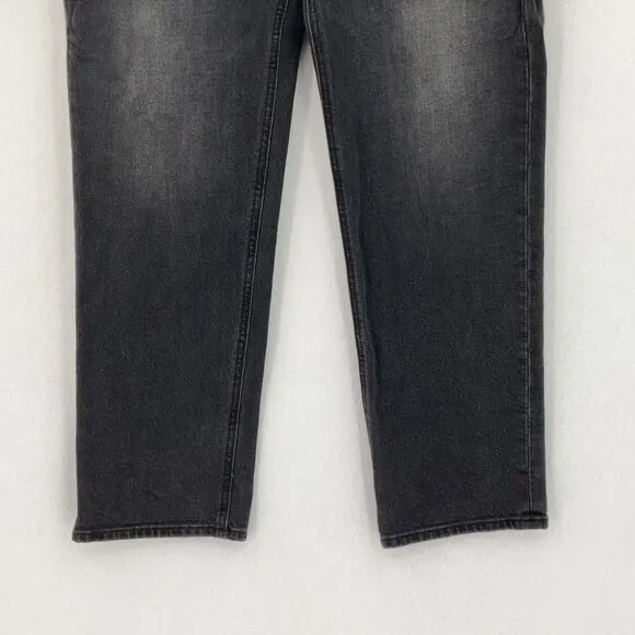 J. Crew Black Denim Mid Rise 90s Classic Straight Jeans Size 26