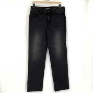 J. Crew Black Denim Mid Rise 90s Classic Straight Jeans Size 26