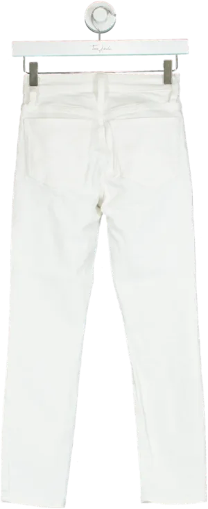J.Crew White Petite Straight Leg Jeans W23