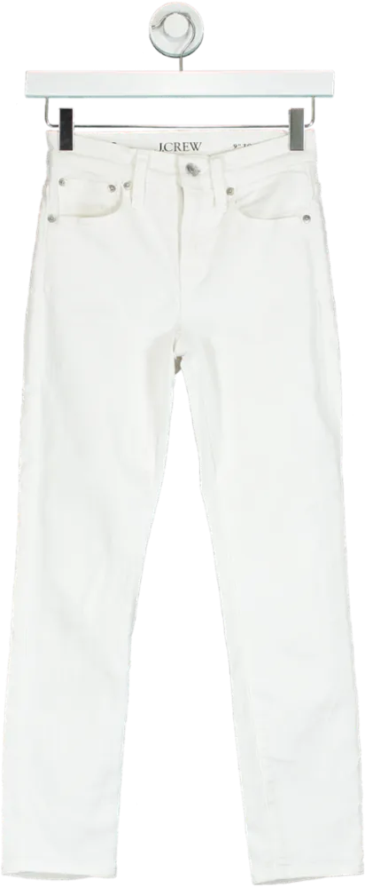 J.Crew White Petite Straight Leg Jeans W23